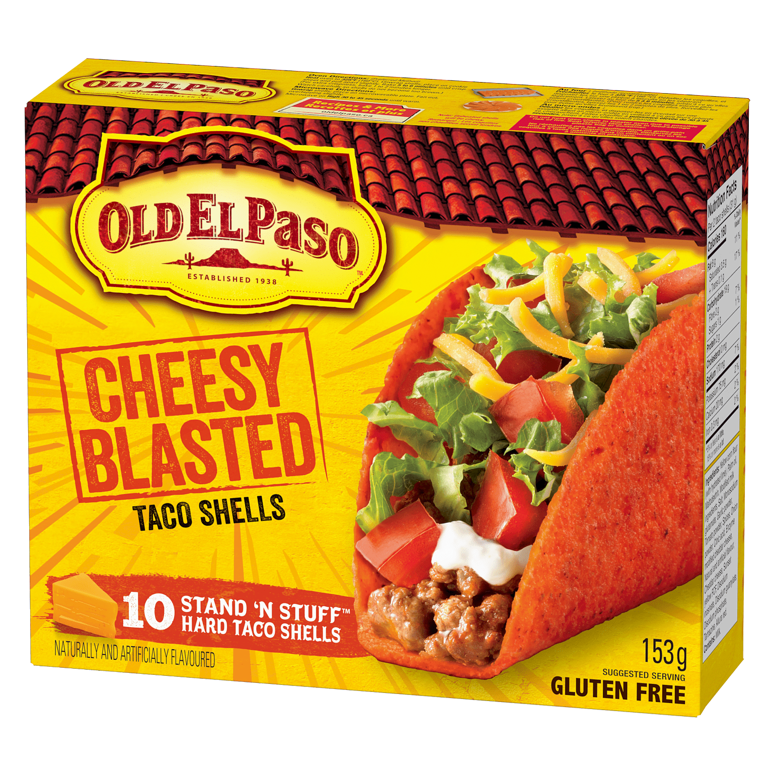 Cheesy Blasted Hard Taco Shells